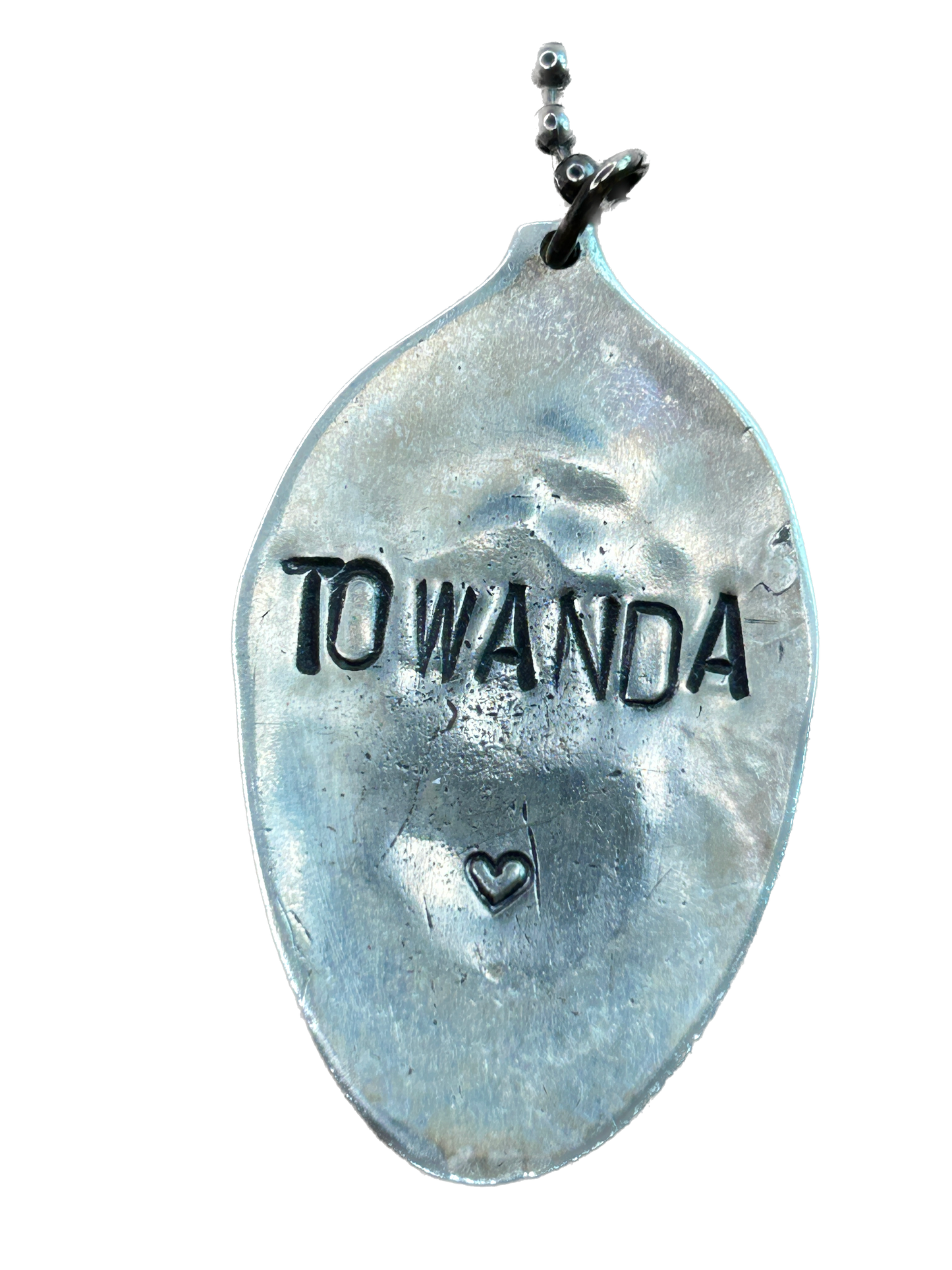 SALE Long Towanda Metal Spoon Necklace