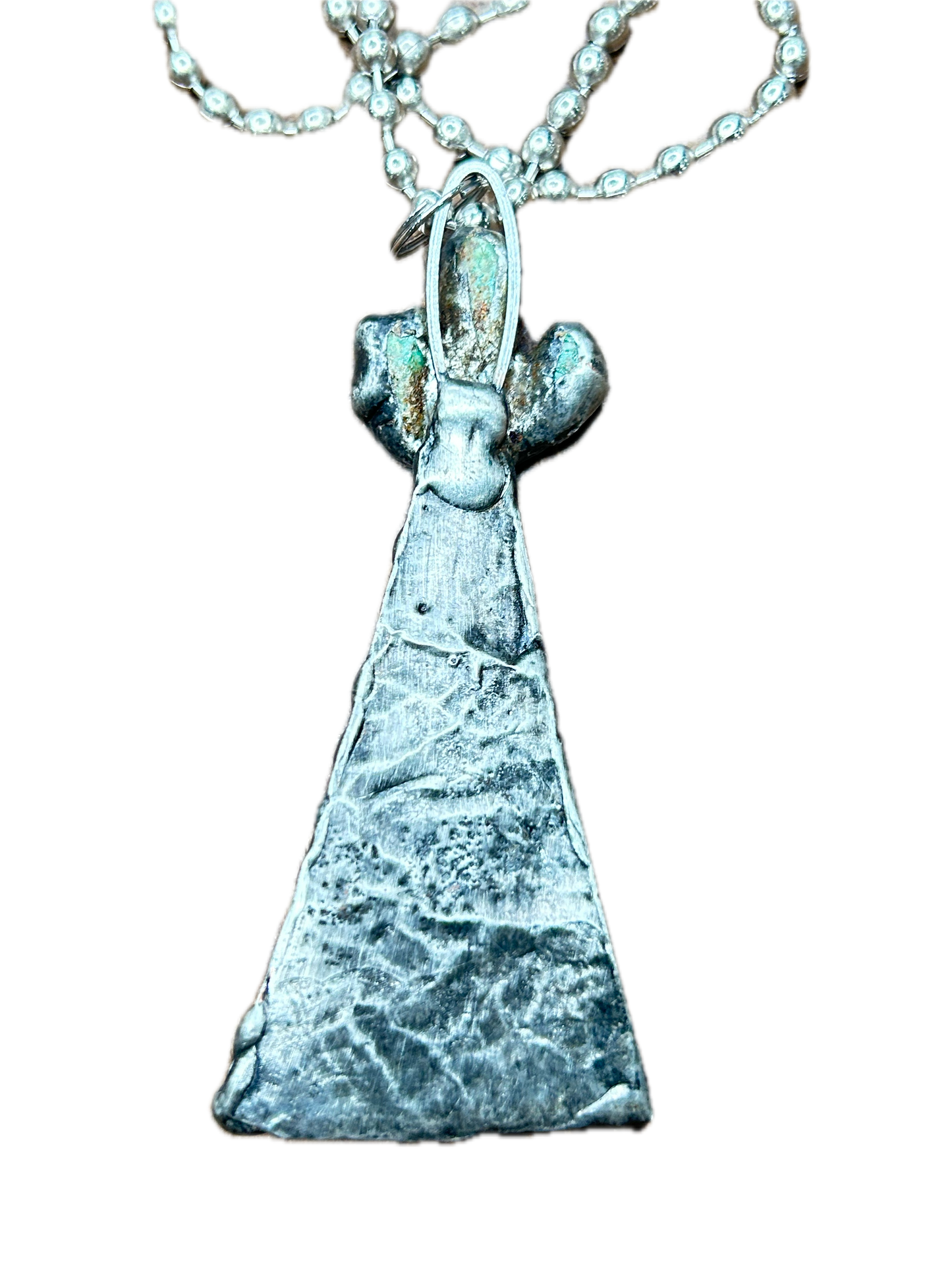 Harley and Maude- Vintage Tin Tee Pee Necklace (C)