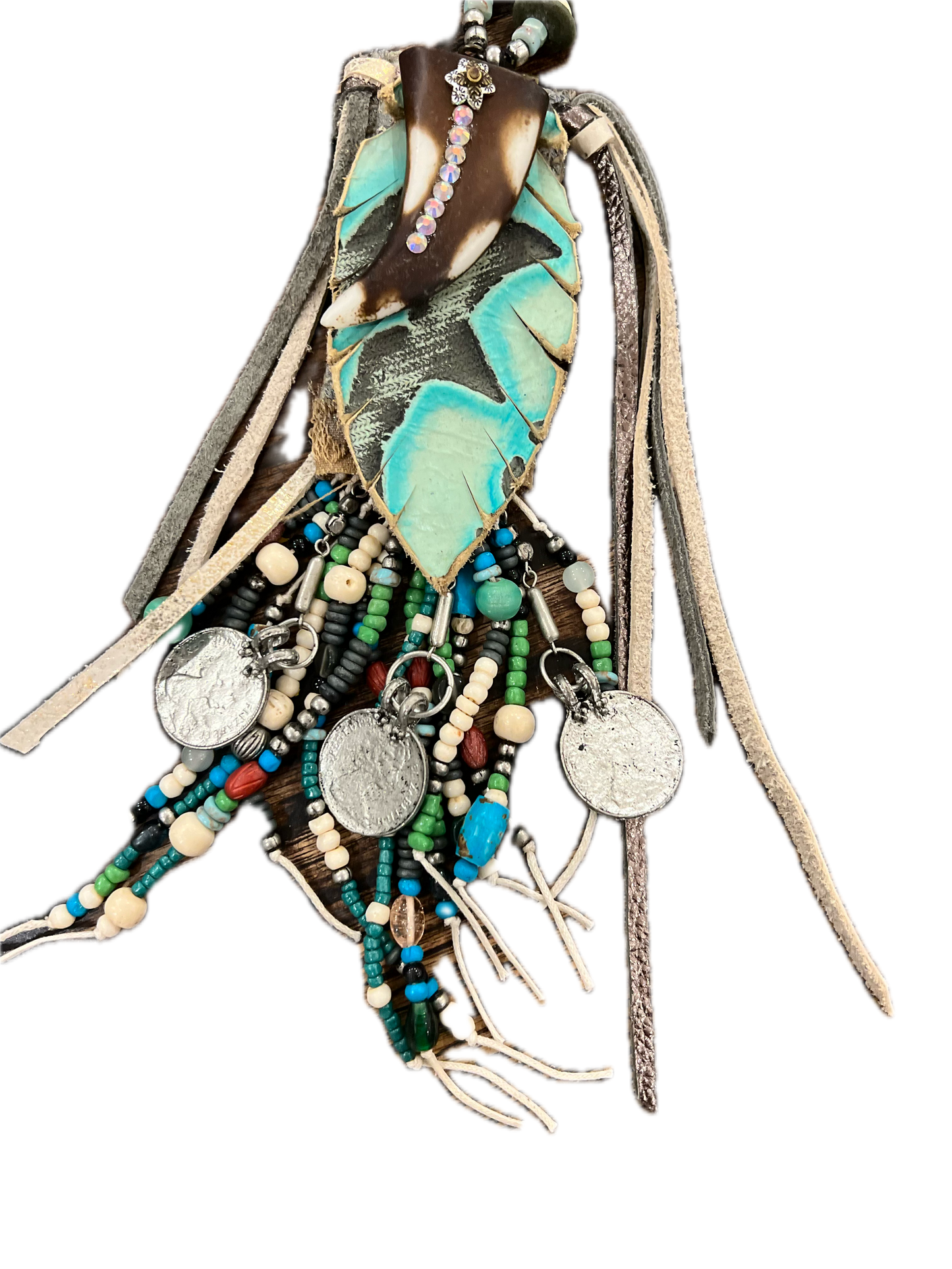 SALE A Rare Bird- Taming the Wild Beaded Necklace