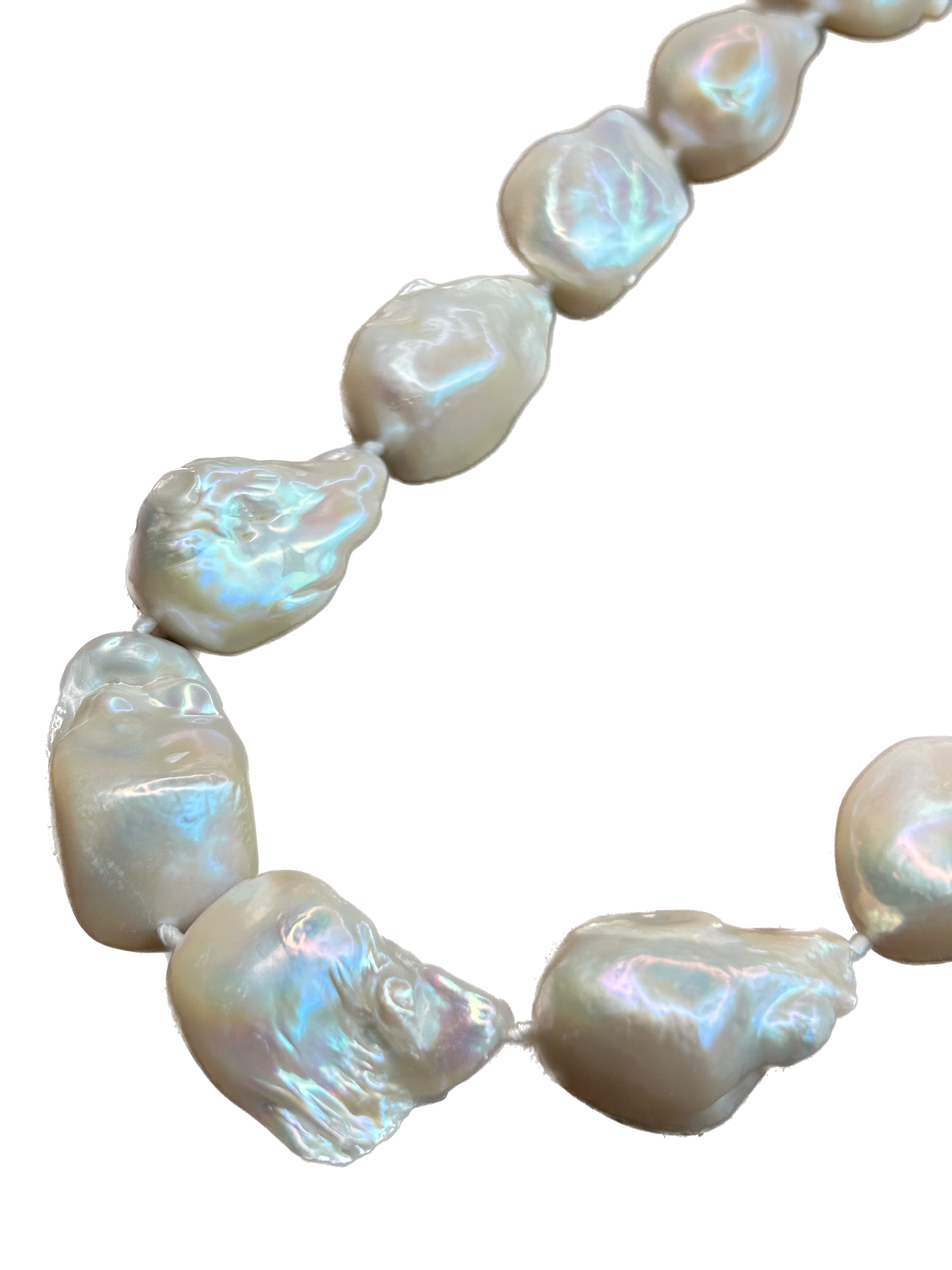 Genuine Chunky Baroque Pearl Necklace A