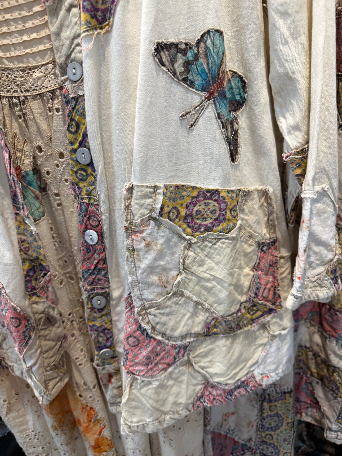 Paper Lace Lace Pink/Purple Butterfly and Honeycomb Patchwork Jacket (PREORDER) *Finale Sale*