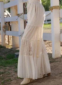 Artesian Flax Tiered Pants (Natural)