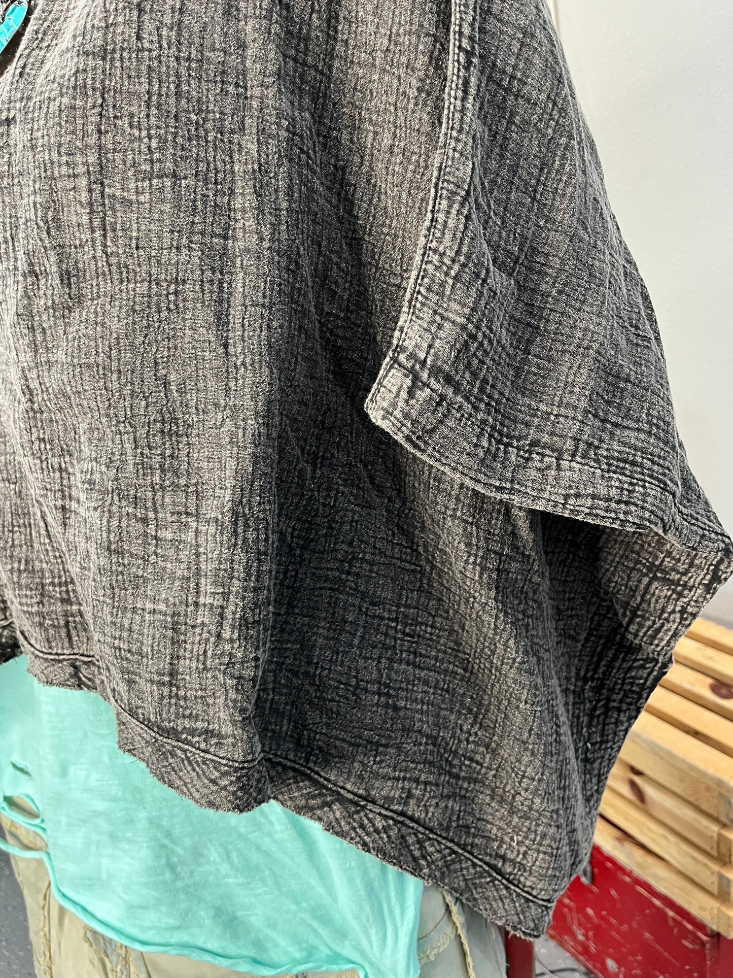 Paper Lace- Vintage Washed Arm Overlay (Stone) *Final Sale*