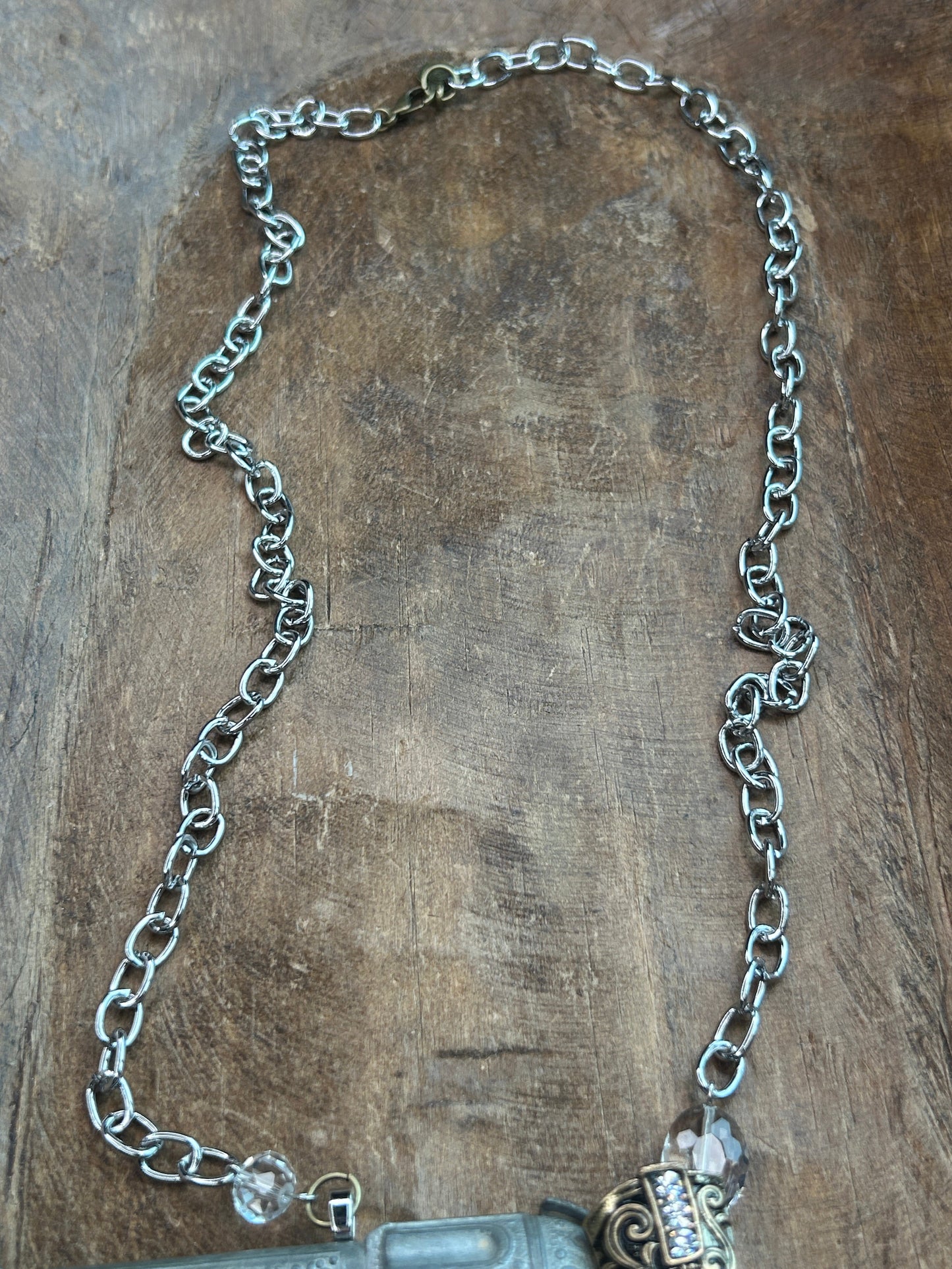 Large Cowboy Boot Pistol Necklace