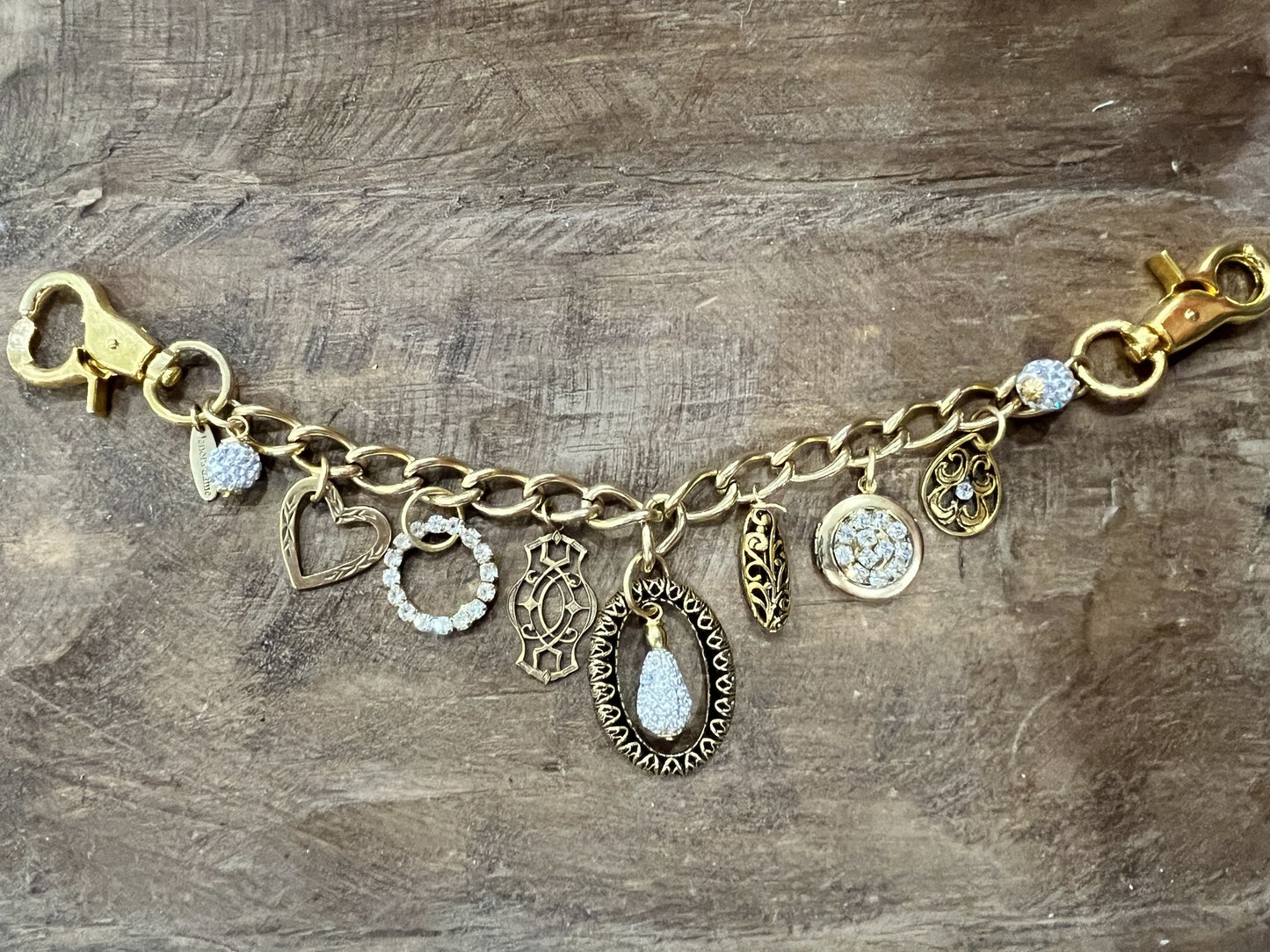 Blinging Bag-Heart of Gold Chain Bag Charm