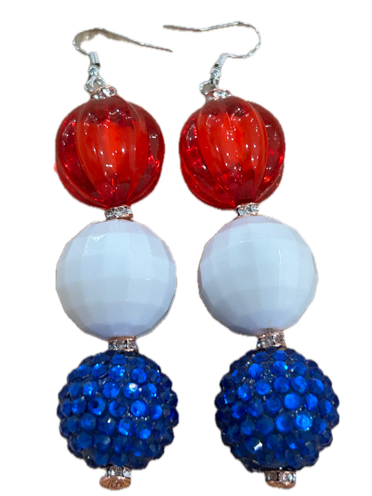 Red, White and Blue Earrings