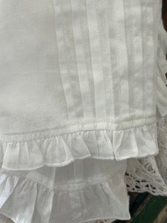 FINAL SALE!  Paper Lace Embroidered 2-Piece Top (White)