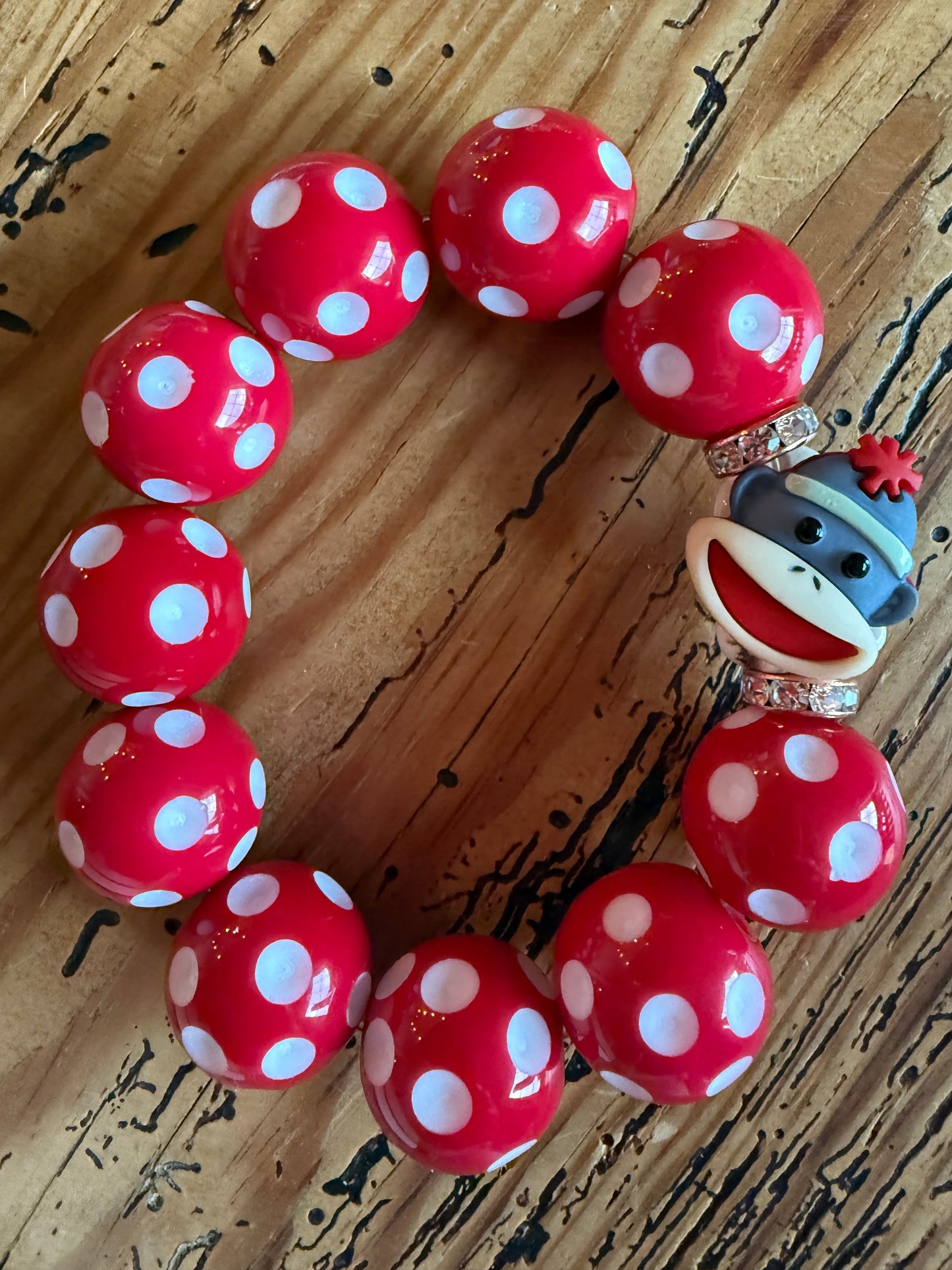 Sweetness Sock Monkey Bracelet  -ERR design