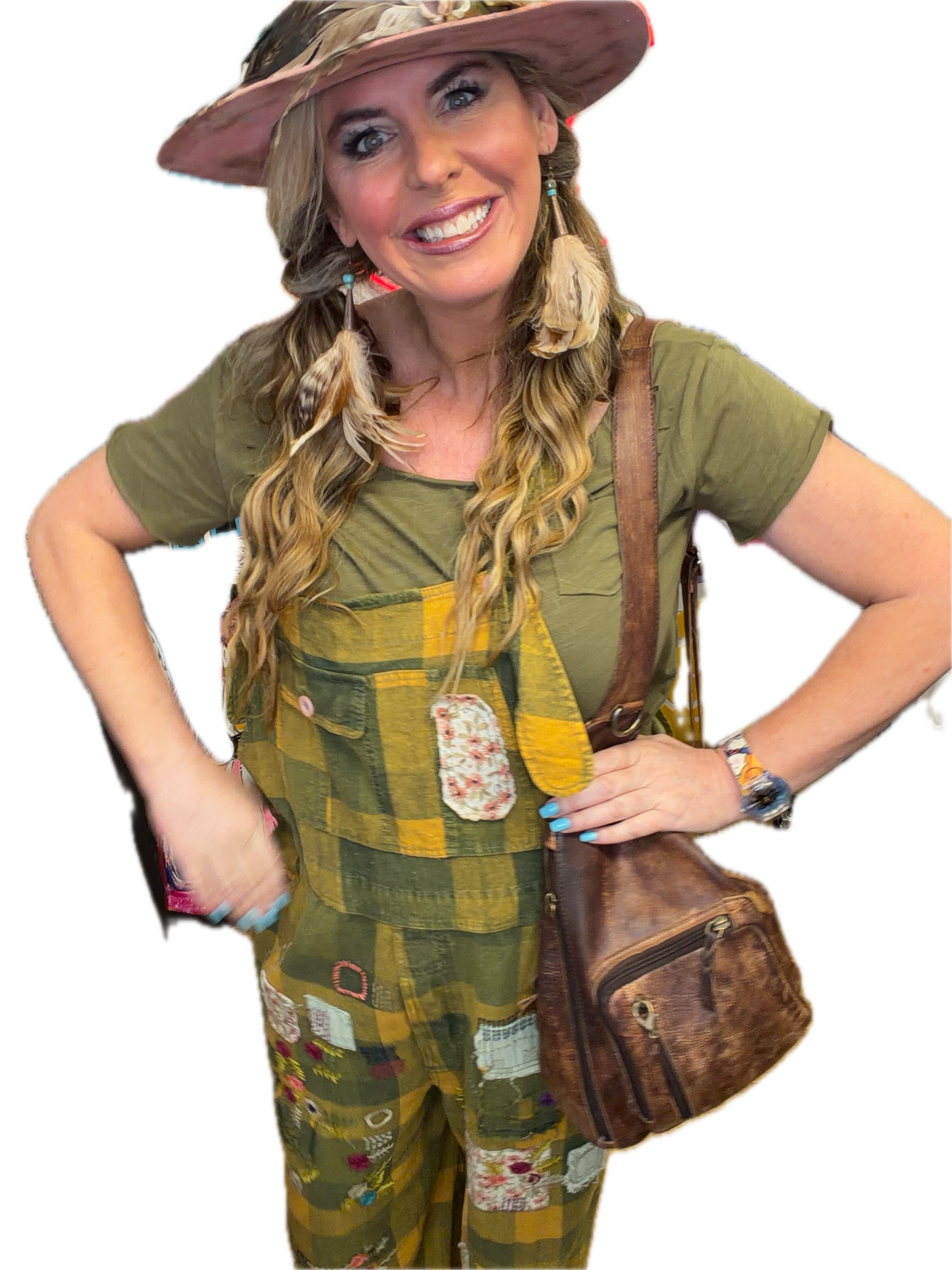 Western Leather Crossbody/Sling (Brown)