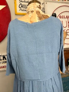 BA- Cropped Cotton Overlay (Blue)