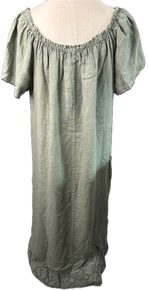 FINAL SALE Linen Dress (Olive)