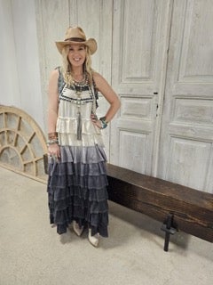 A Rare Bird- Ric Rac Ruffle Dress final sale *Final Sale*