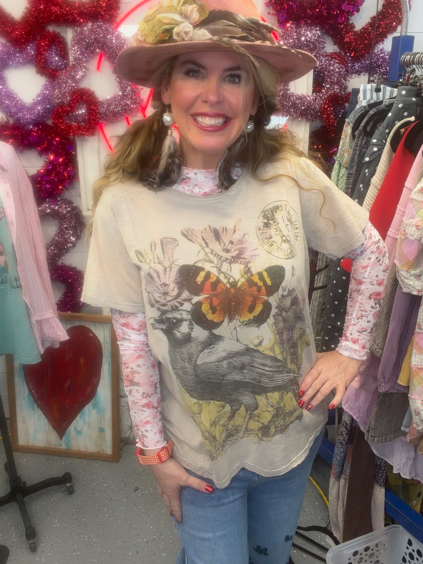 Jaded Gypsy- Moon Dance Tee (Mystic Raven)