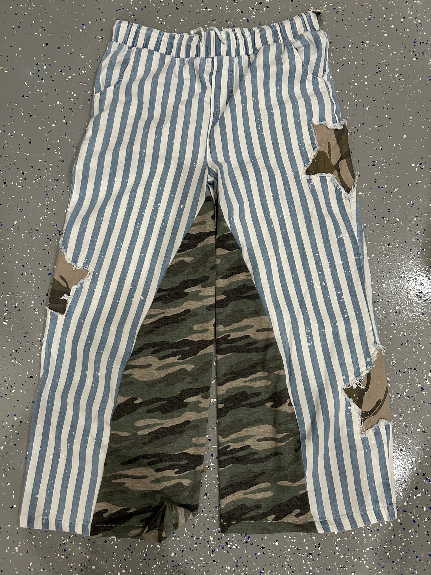 I Love Linen - Striped Star Pants *Final Sale*