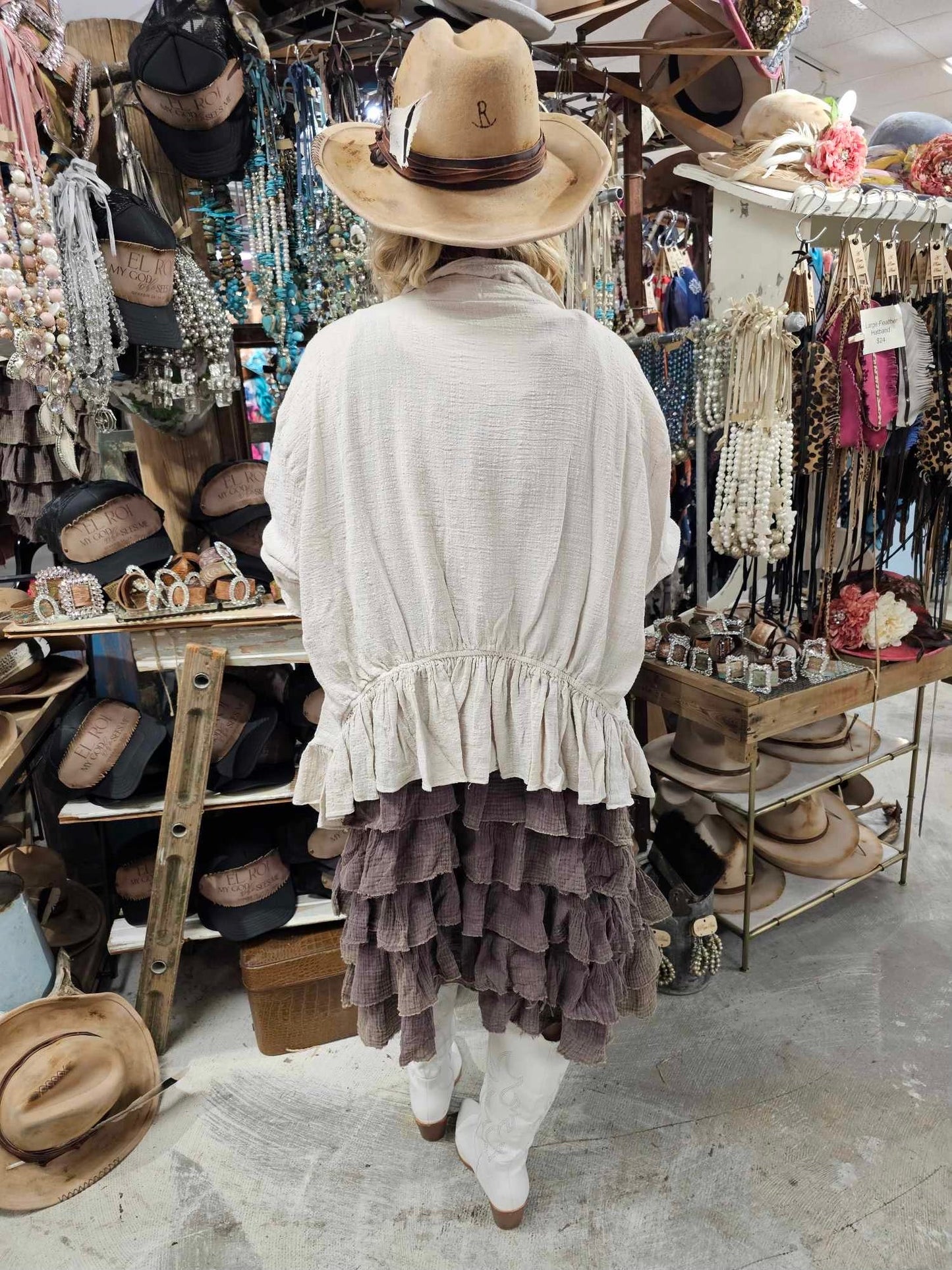Rare Bird- Ruffle Double Gauze Dress *Final Sale*