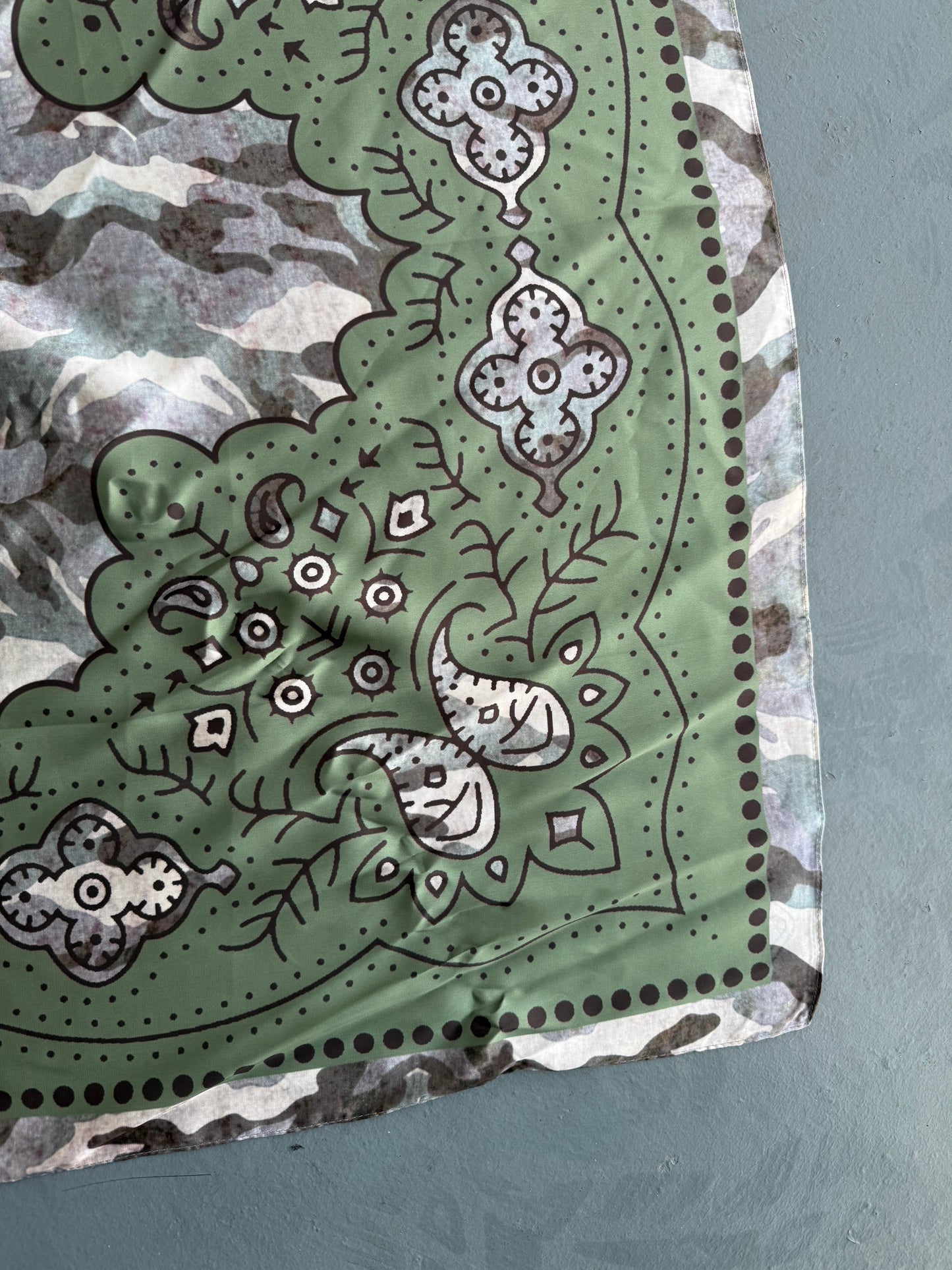 A Rare Bird- Camo Green Rider Wild Rag