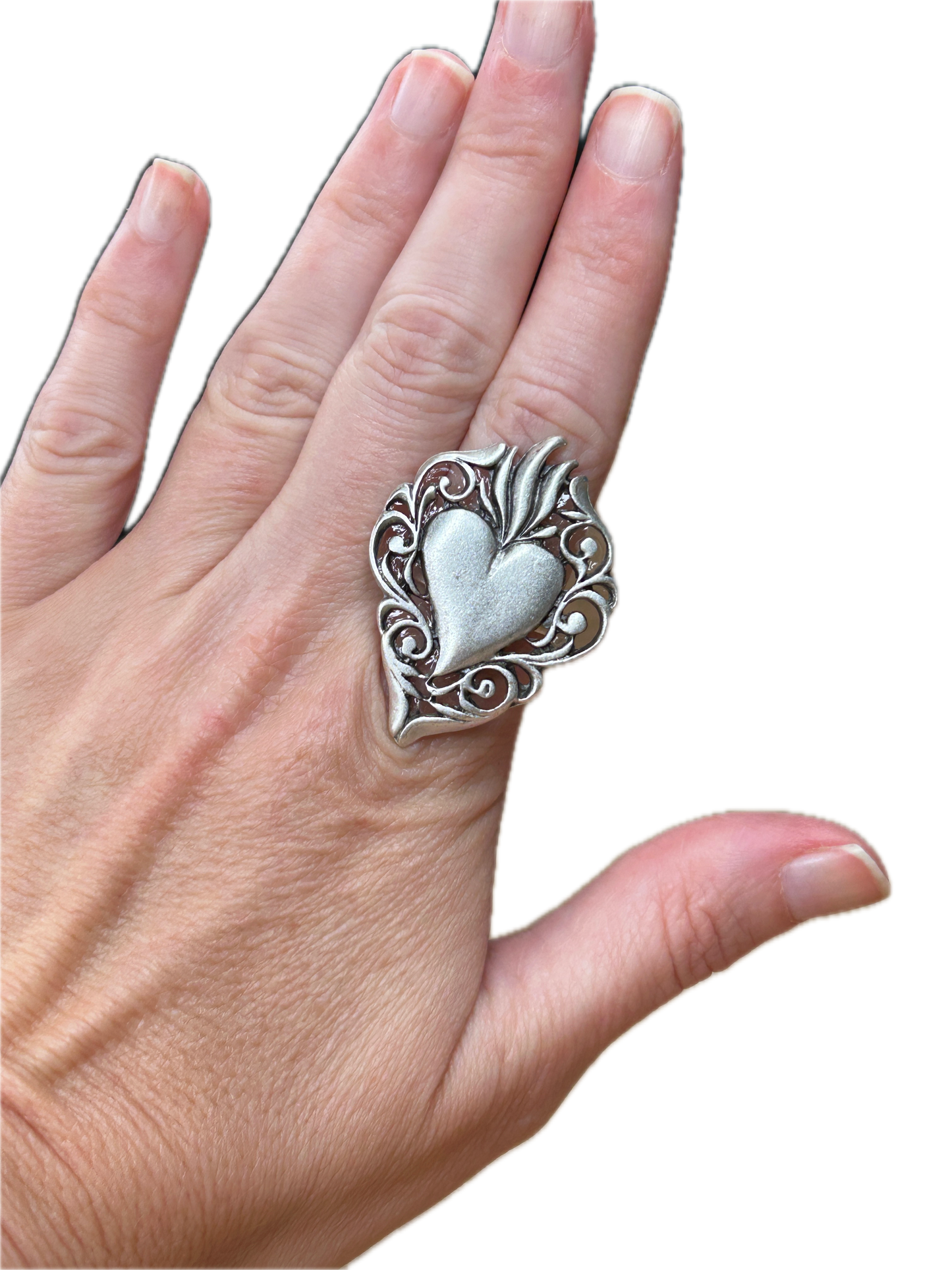 Metal Heart Ring