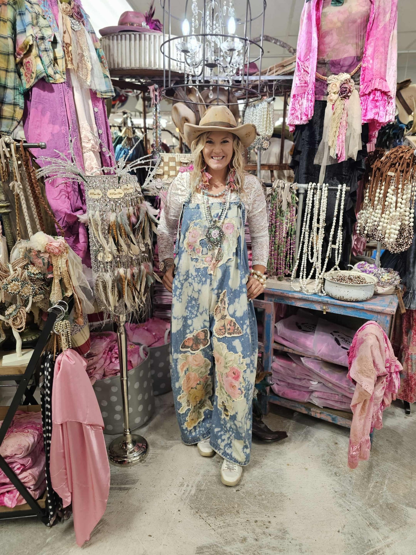 SALE Rare Bird Artsy Overalls