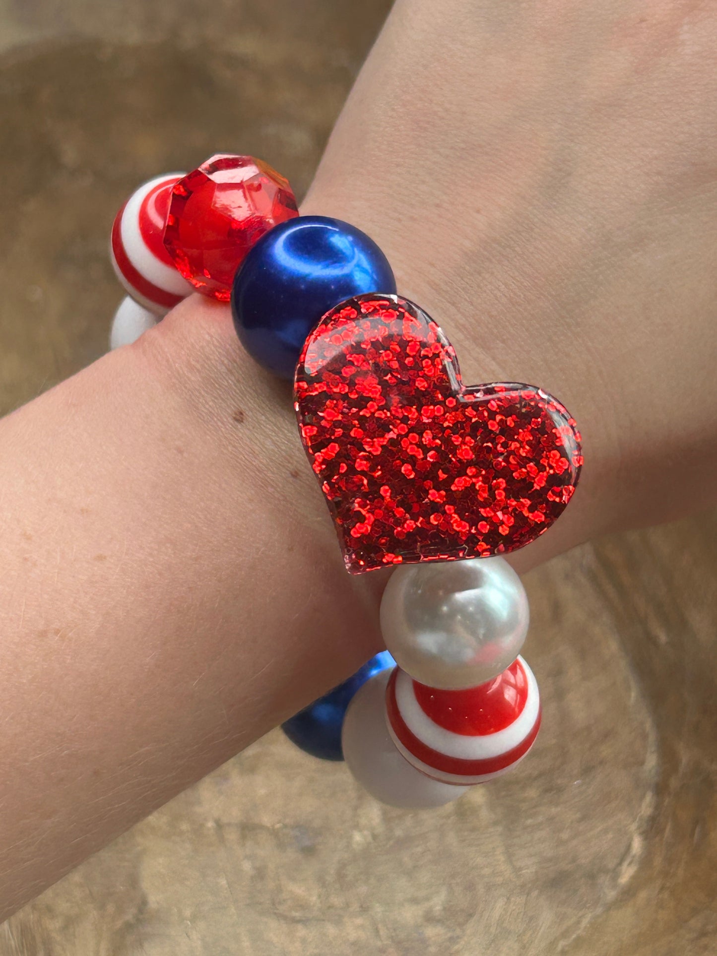 Let Freedom Ring Heart Bracelet