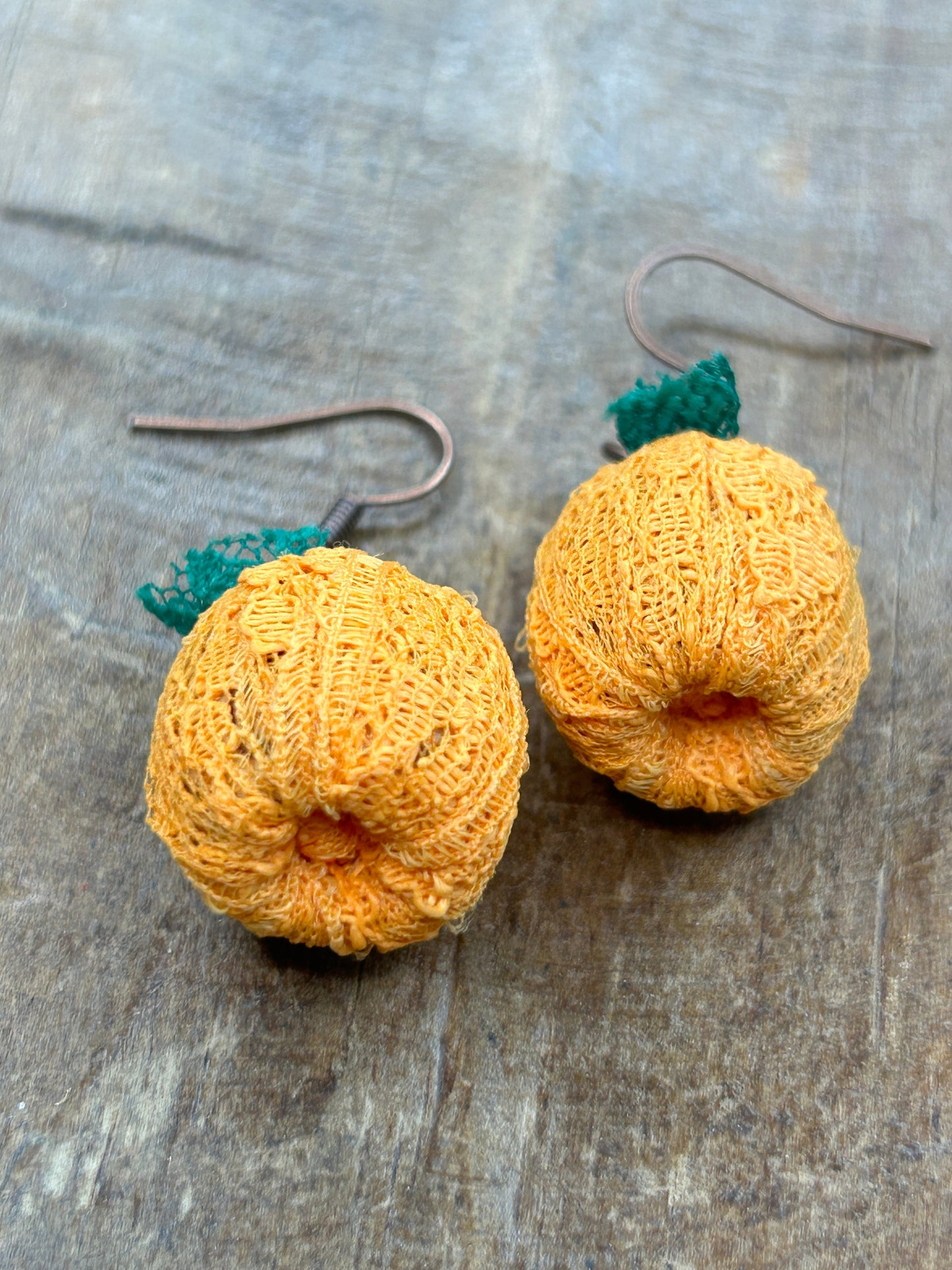 Little Lace Pumpkin Earrings