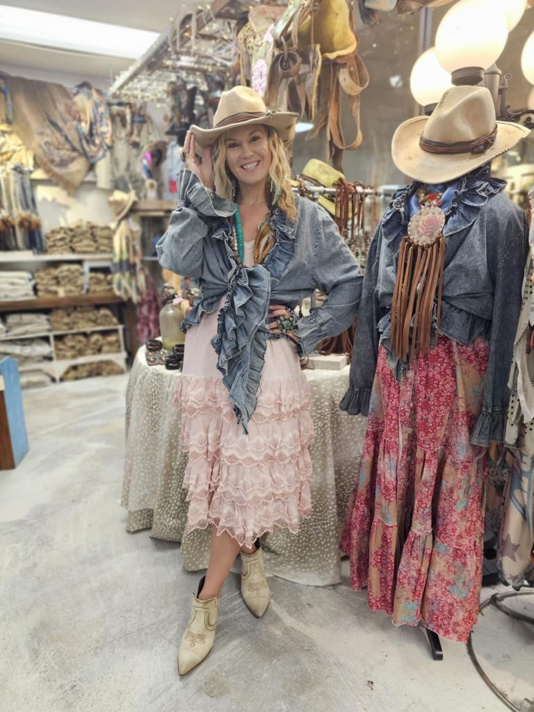 SALE A Rare Bird- Vintage Slip Dress (Pink)  (Pre Order) *Final Sale*