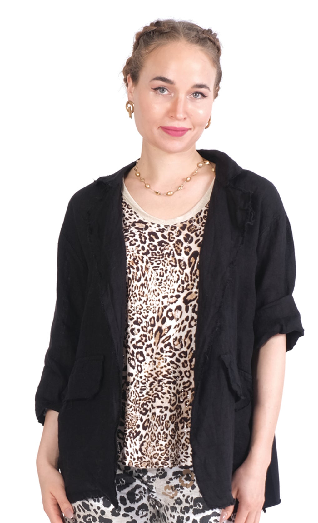 Open Front Jacket (Black) *Final Sale*