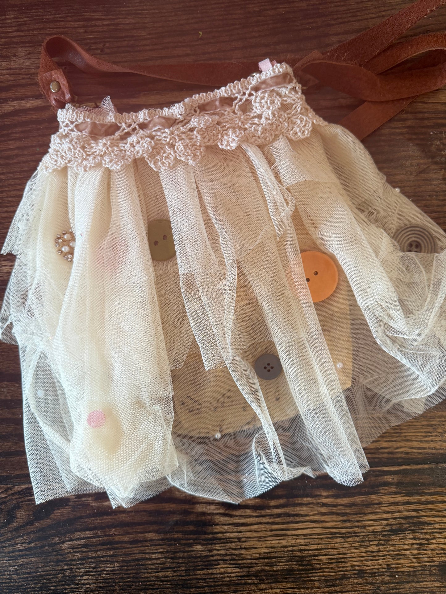 A Rare Bird- Lace Flower Purse