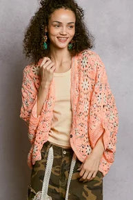 POL- V-Neck Batwing Cardigan *Final Sale*