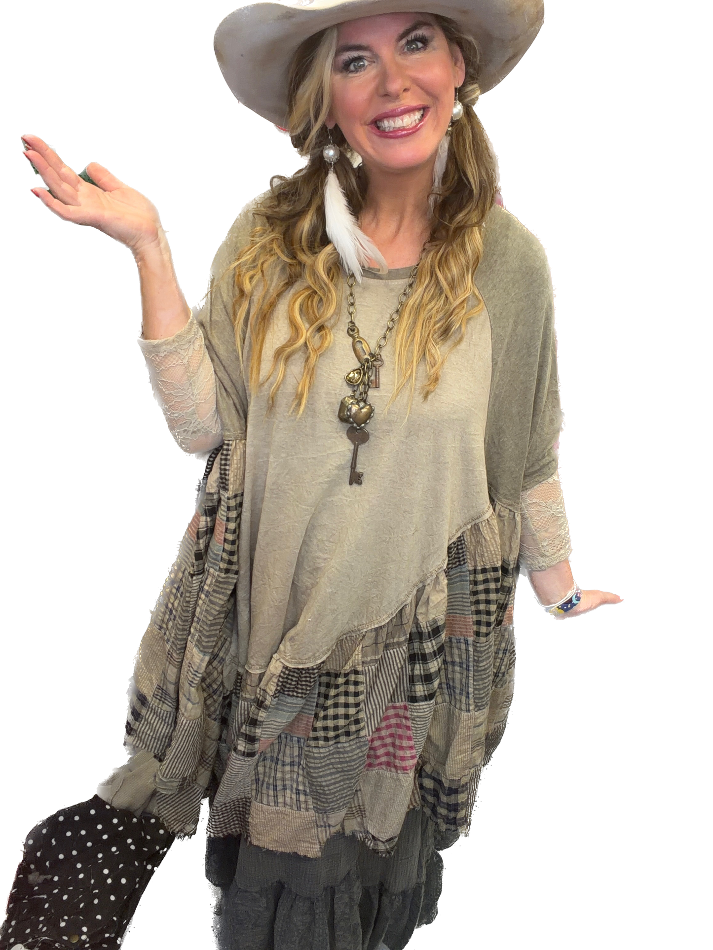 Jaded Gypsy- Willow Song Tunic (Moss) *Final Sale*