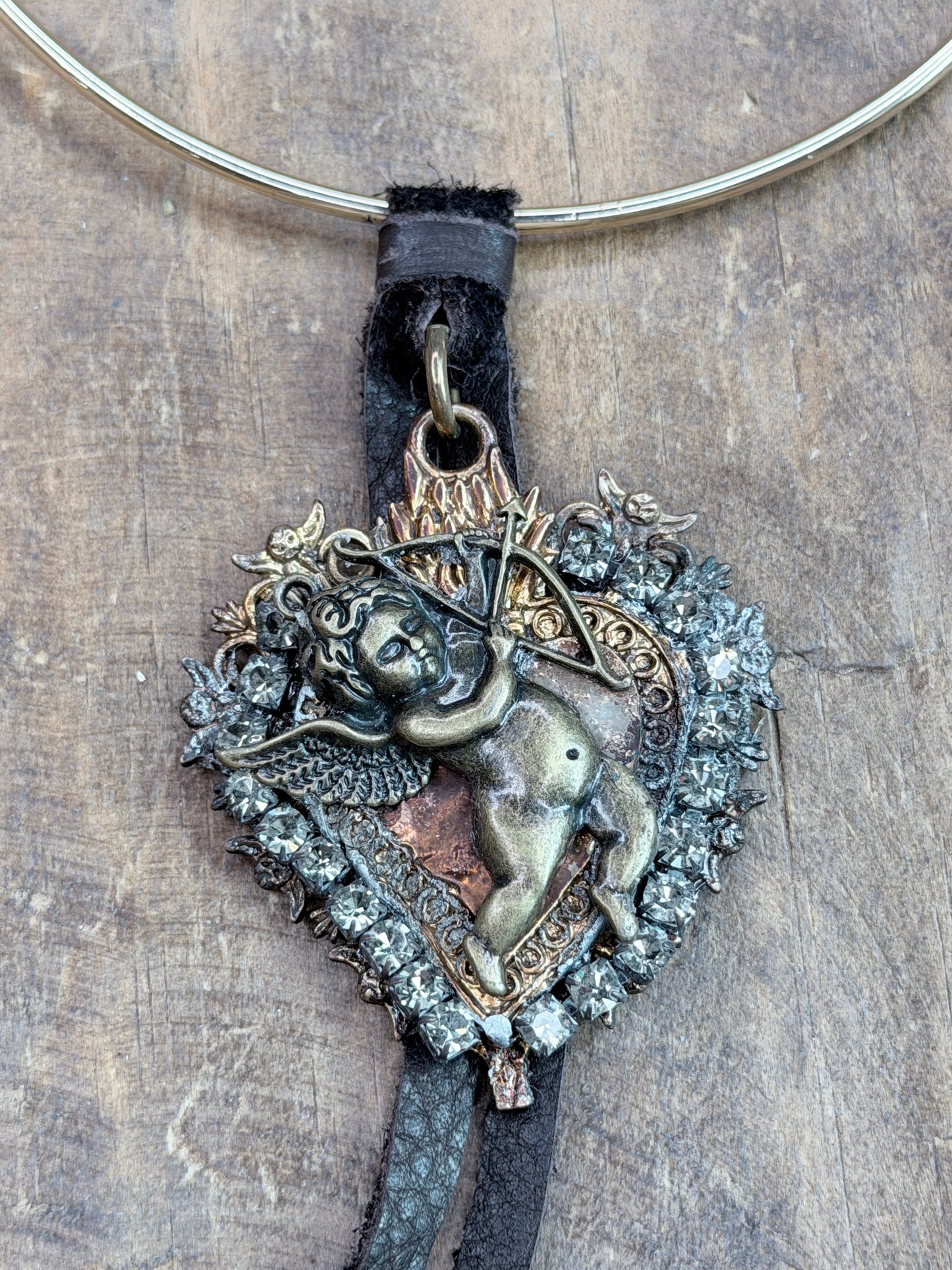 Jaded Gypsy - Soldered Cupid Collar Necklace