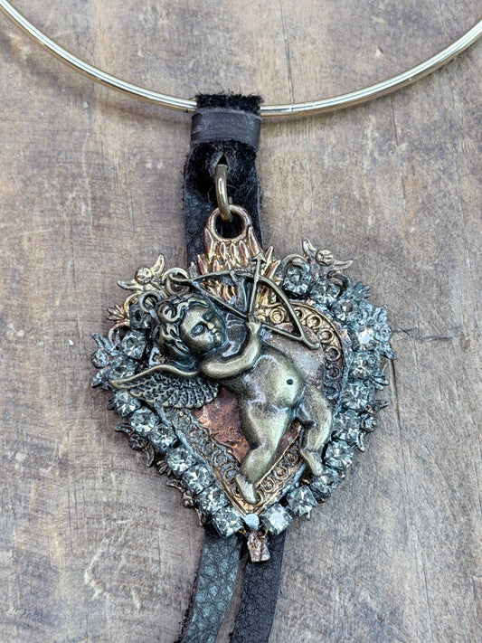 Jaded Gypsy - Soldered Cupid Collar Necklace