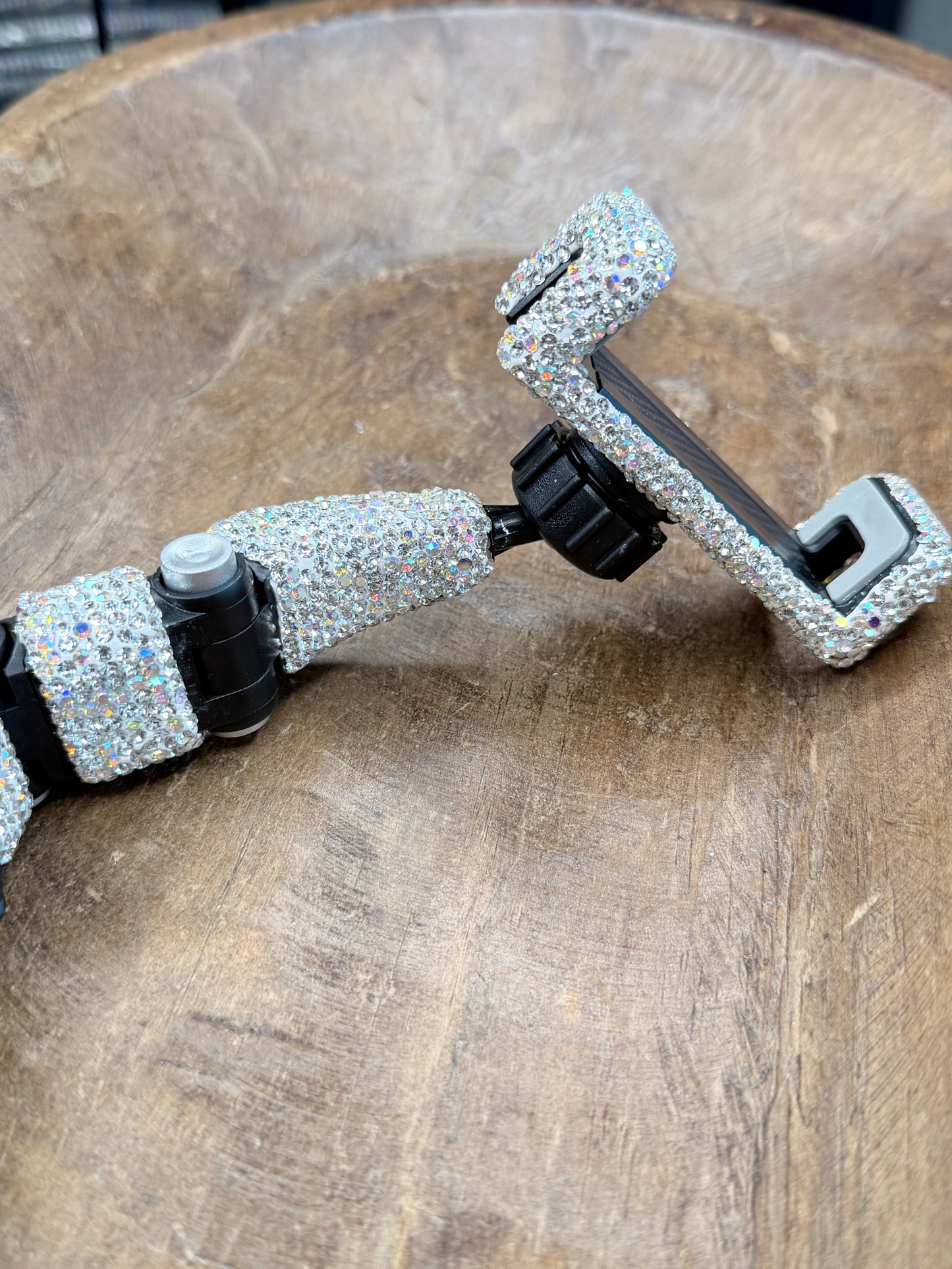 PREORDER Rhinestone Car Phone Holder (Silver) *Final Sale*