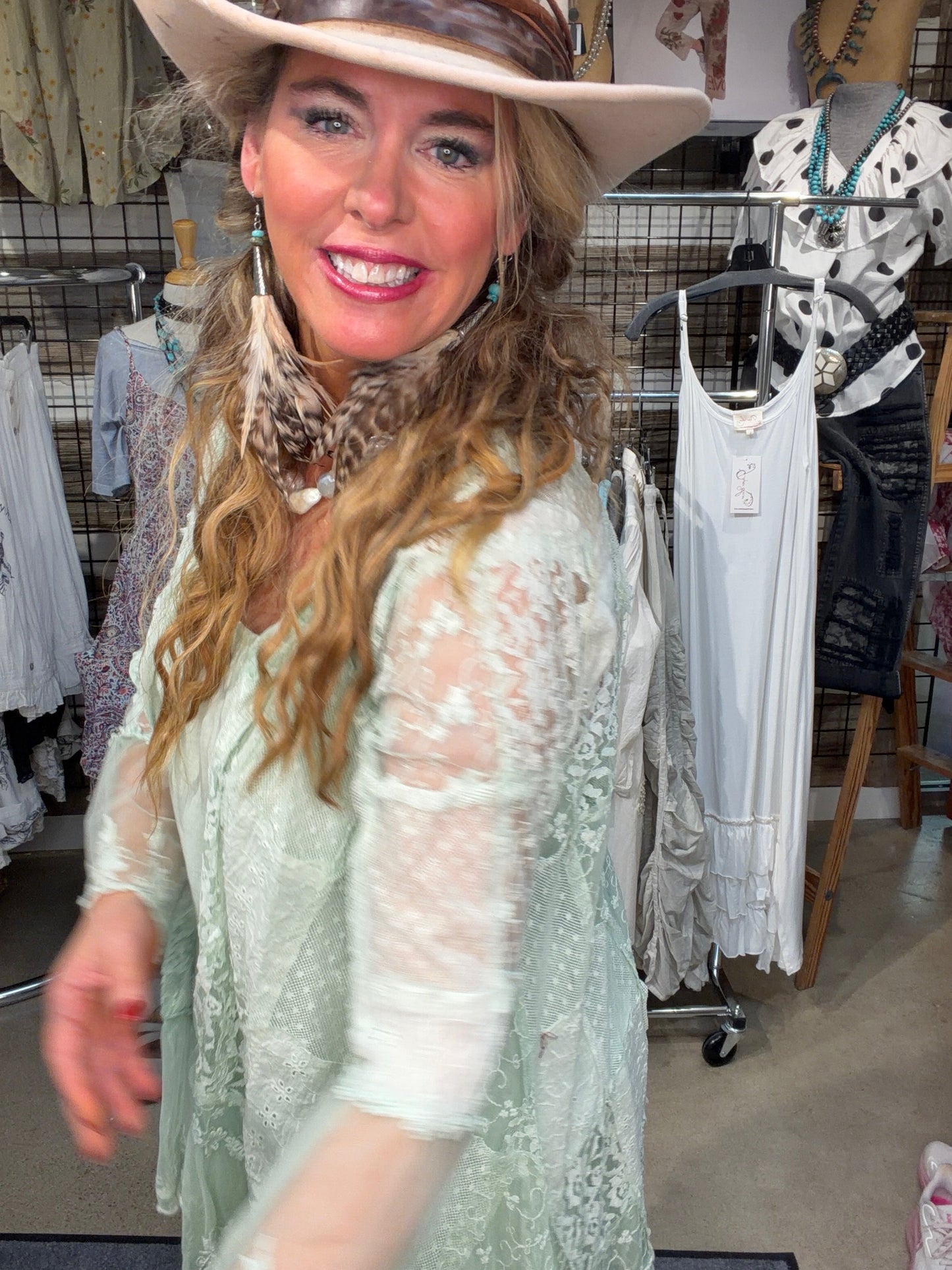 Paper Lace- Lace Cardigan (Sage Green) (Pre Order) *Final Sale*
