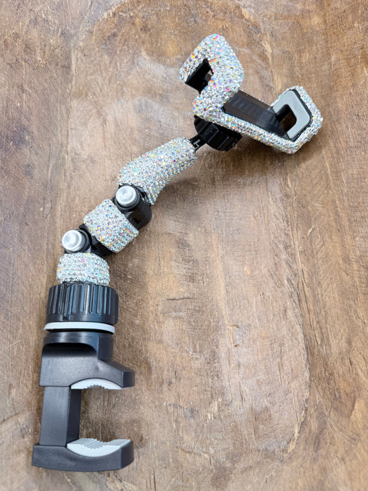 PREORDER Rhinestone Car Phone Holder (Silver) *Final Sale*
