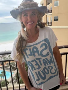 Salt Water Soul T-Shirt (Christy Cut) (With Bling)