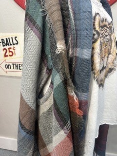 Scarf Material Flannel Print Shawl