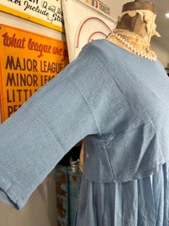 BA- Cropped Cotton Overlay (Blue)