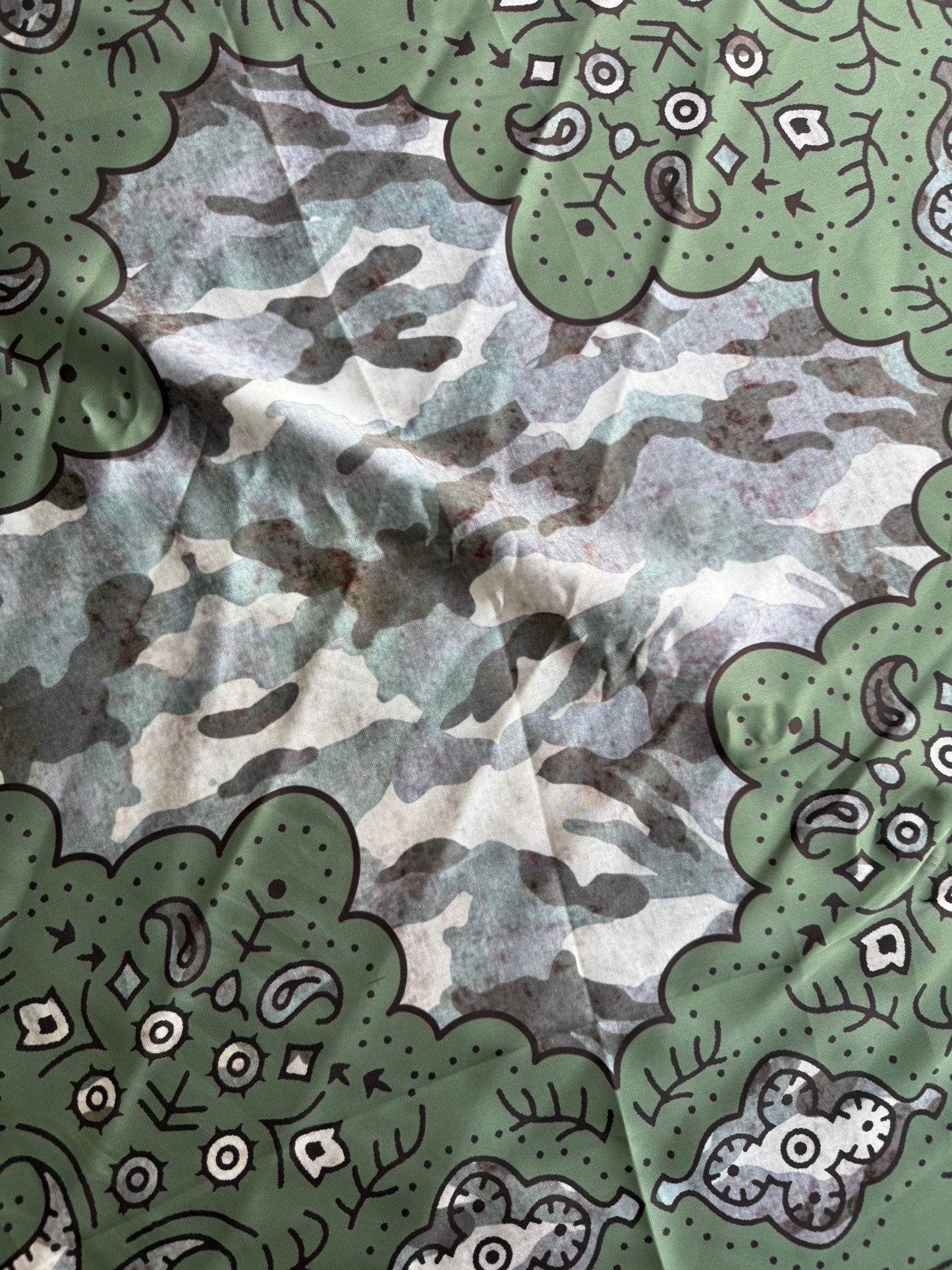 A Rare Bird- Camo Green Rider Wild Rag