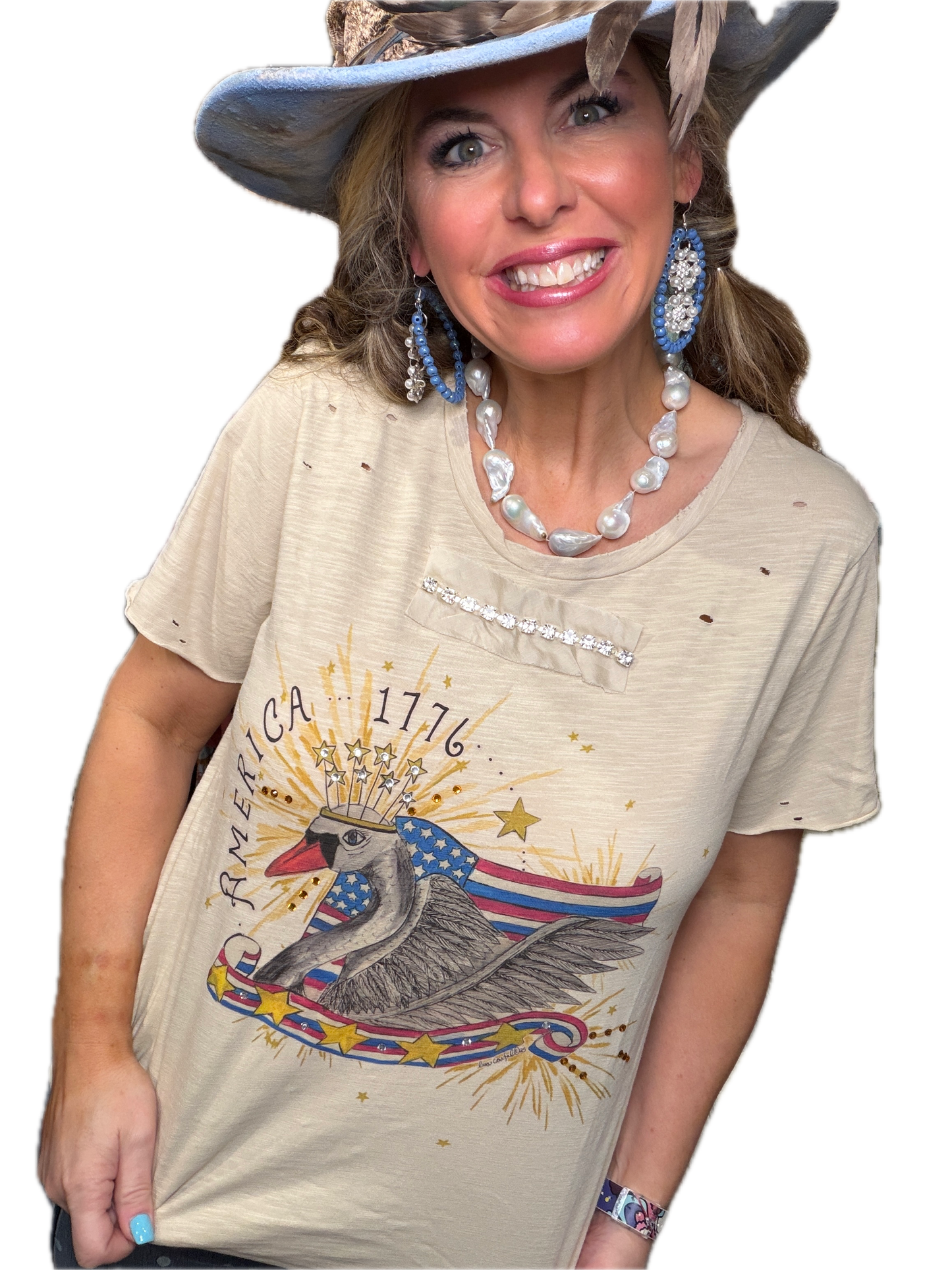 A Rare Bird- America Swan Rag Tee