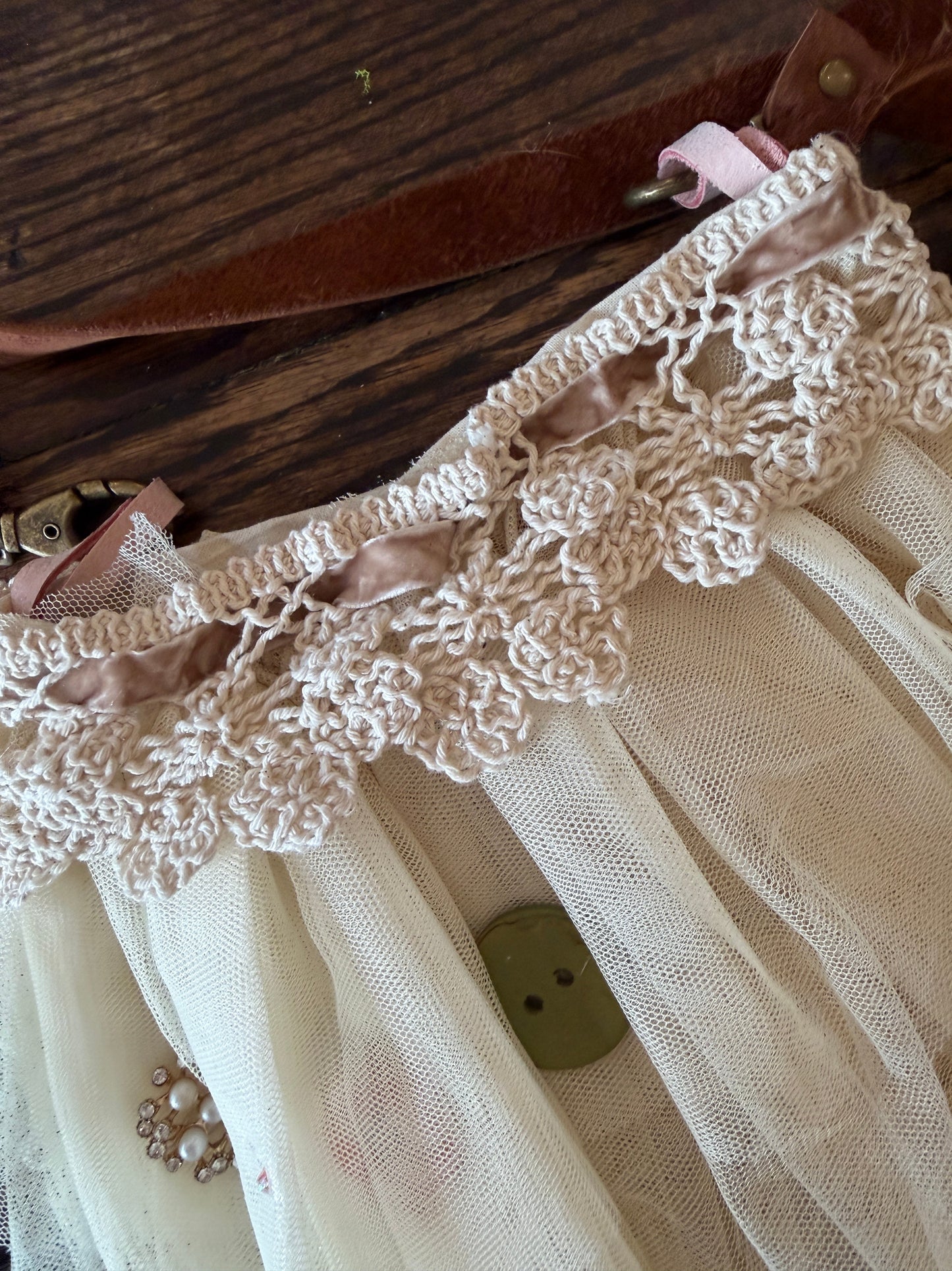 A Rare Bird- Lace Flower Purse