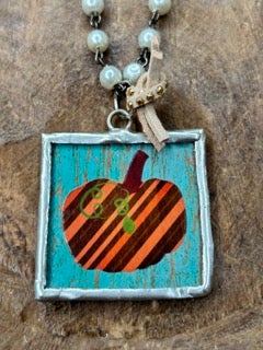 Soldered Pumpkin Necklace C