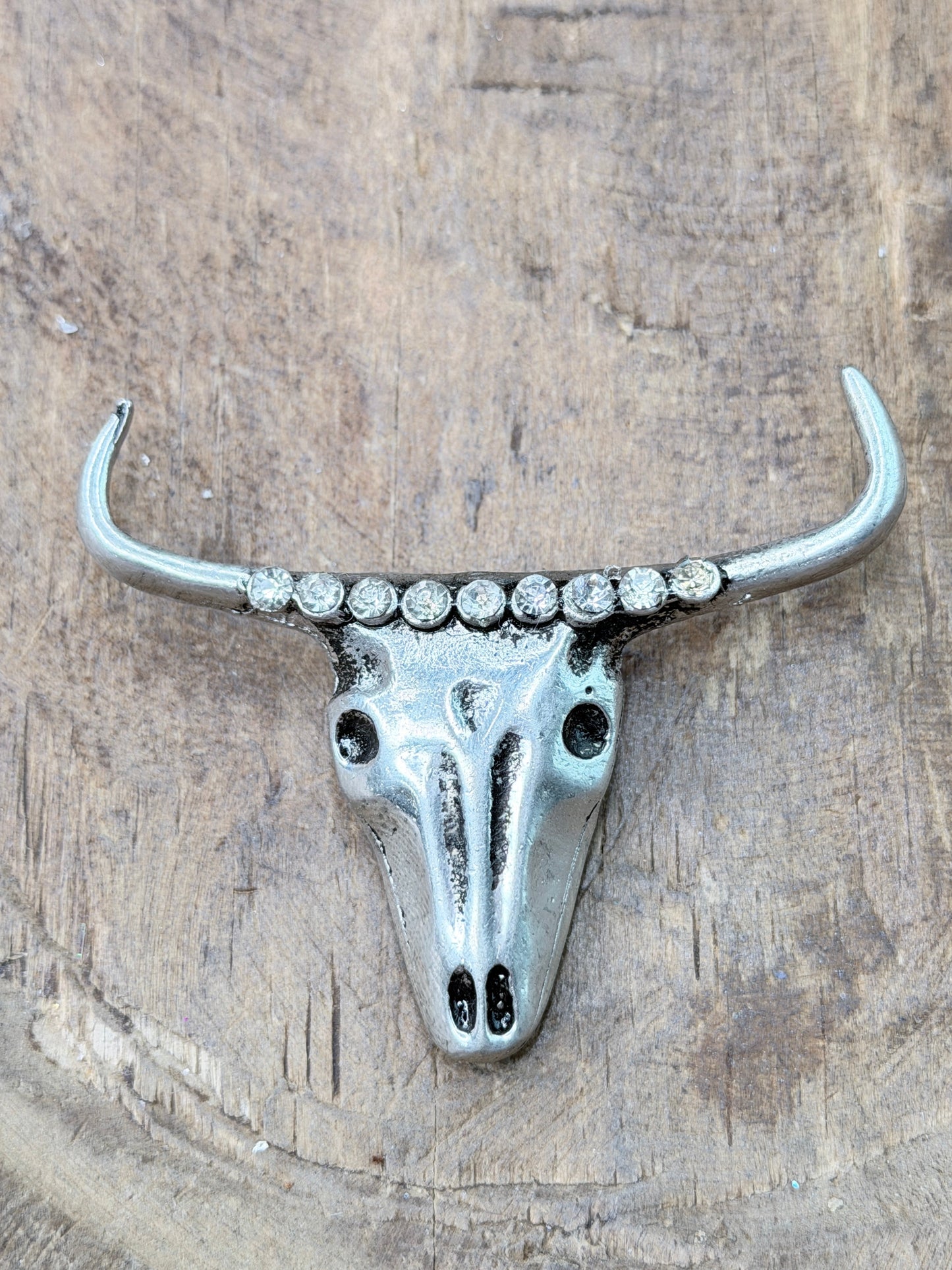 A Rare Bird- Metal Steer Head  Clip WOUNDED