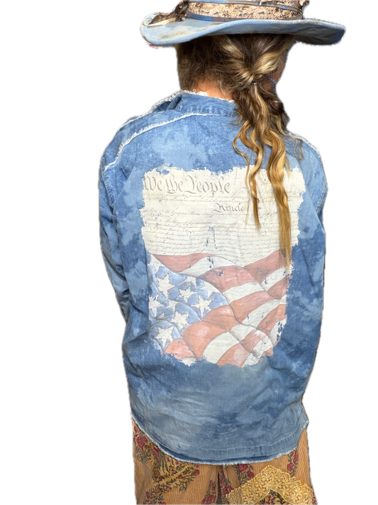 A RARE BIRD- We The People Railroad Shirt