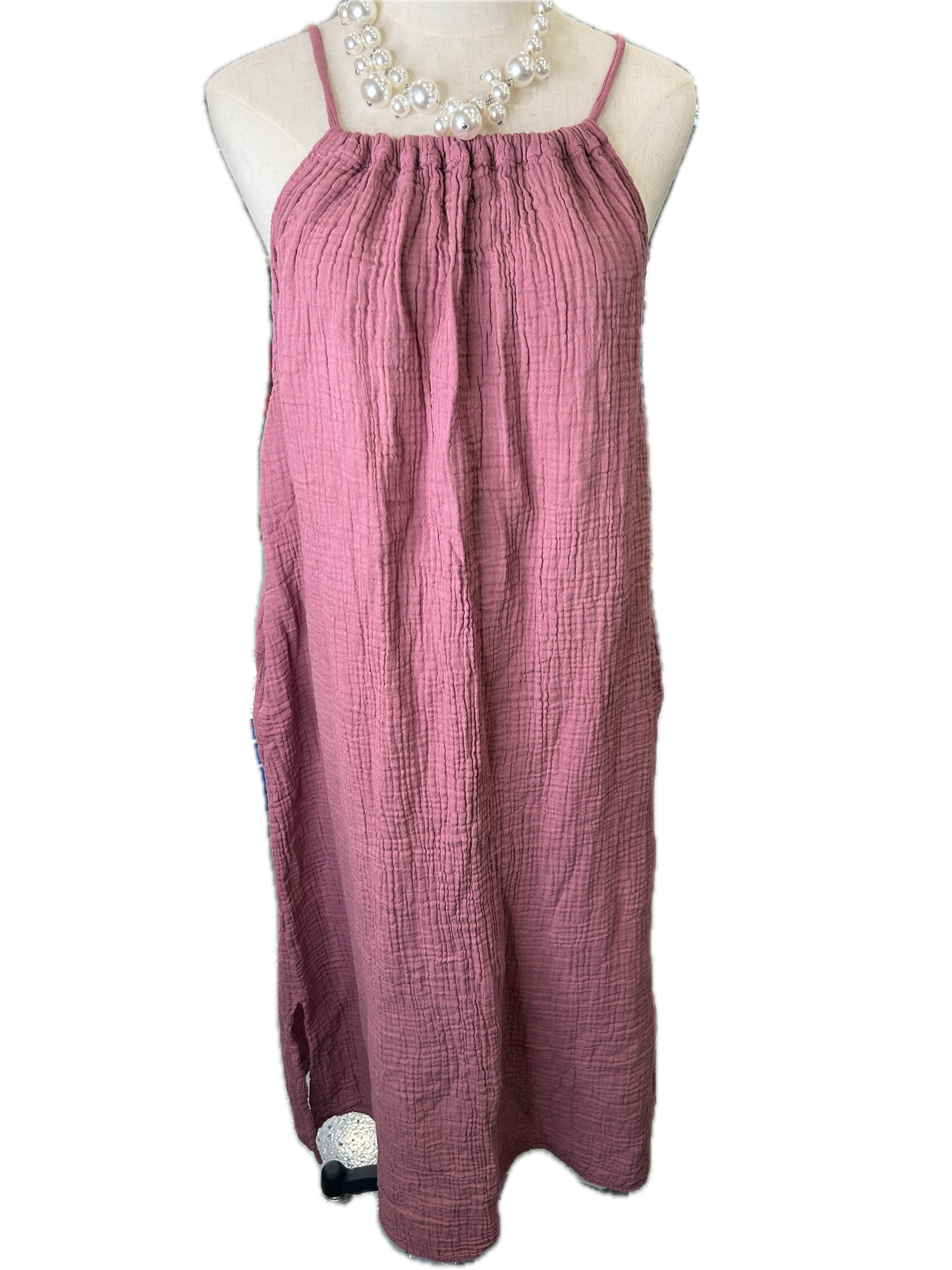 Cotton Gauze Dress (Mauve) *Final Sale*