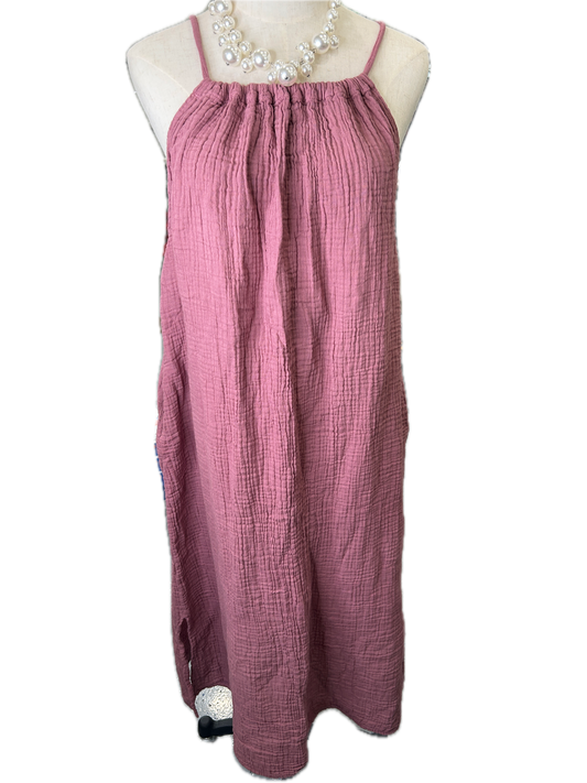 Cotton Gauze Dress (Mauve) *Final Sale*