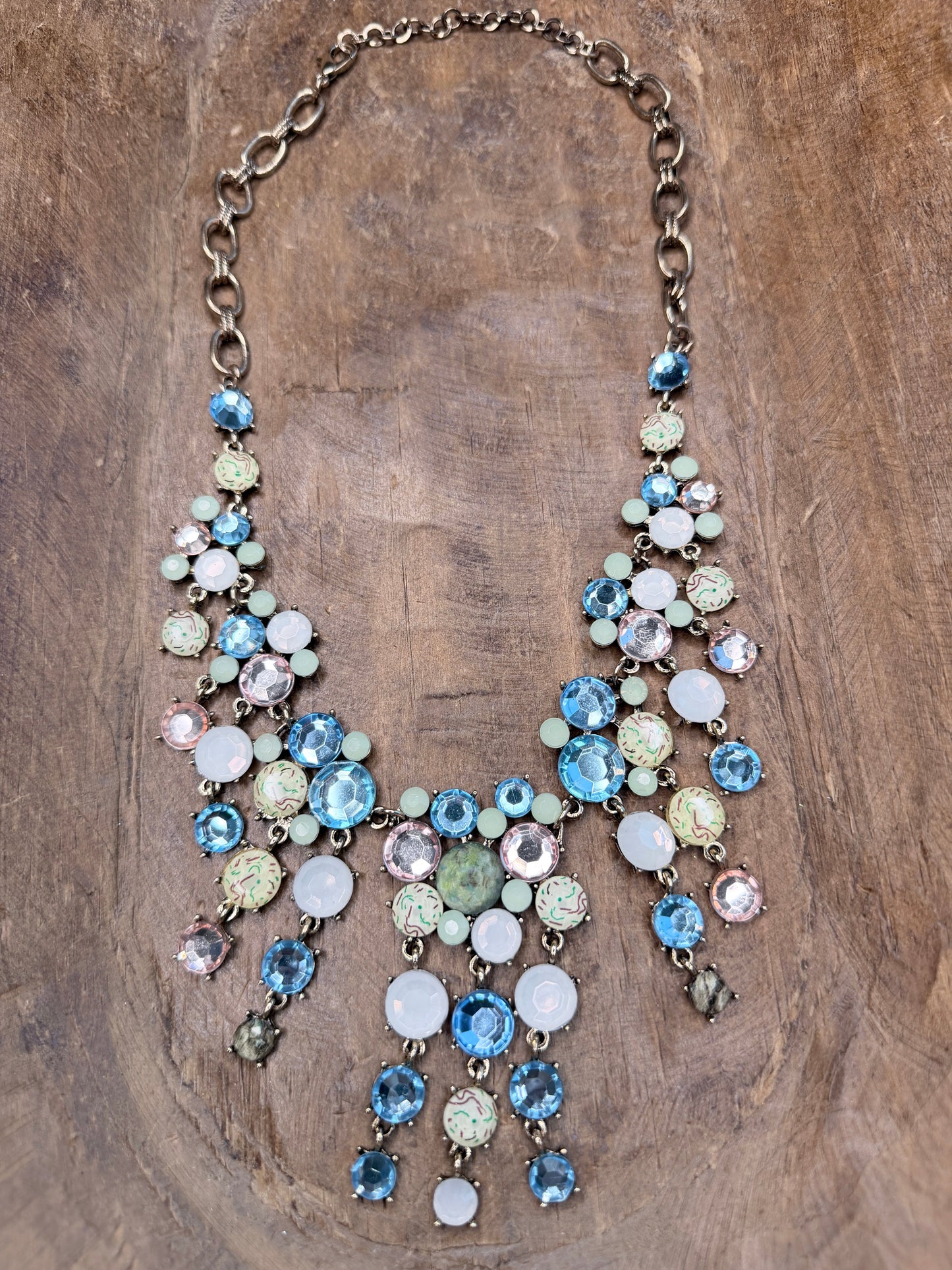 Vaeda Crystal Drop Evening Necklace