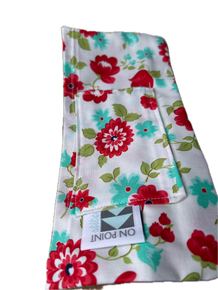 Rakal J Creations Bible Cover (Red/Pink Striped Bird with Strawberries)