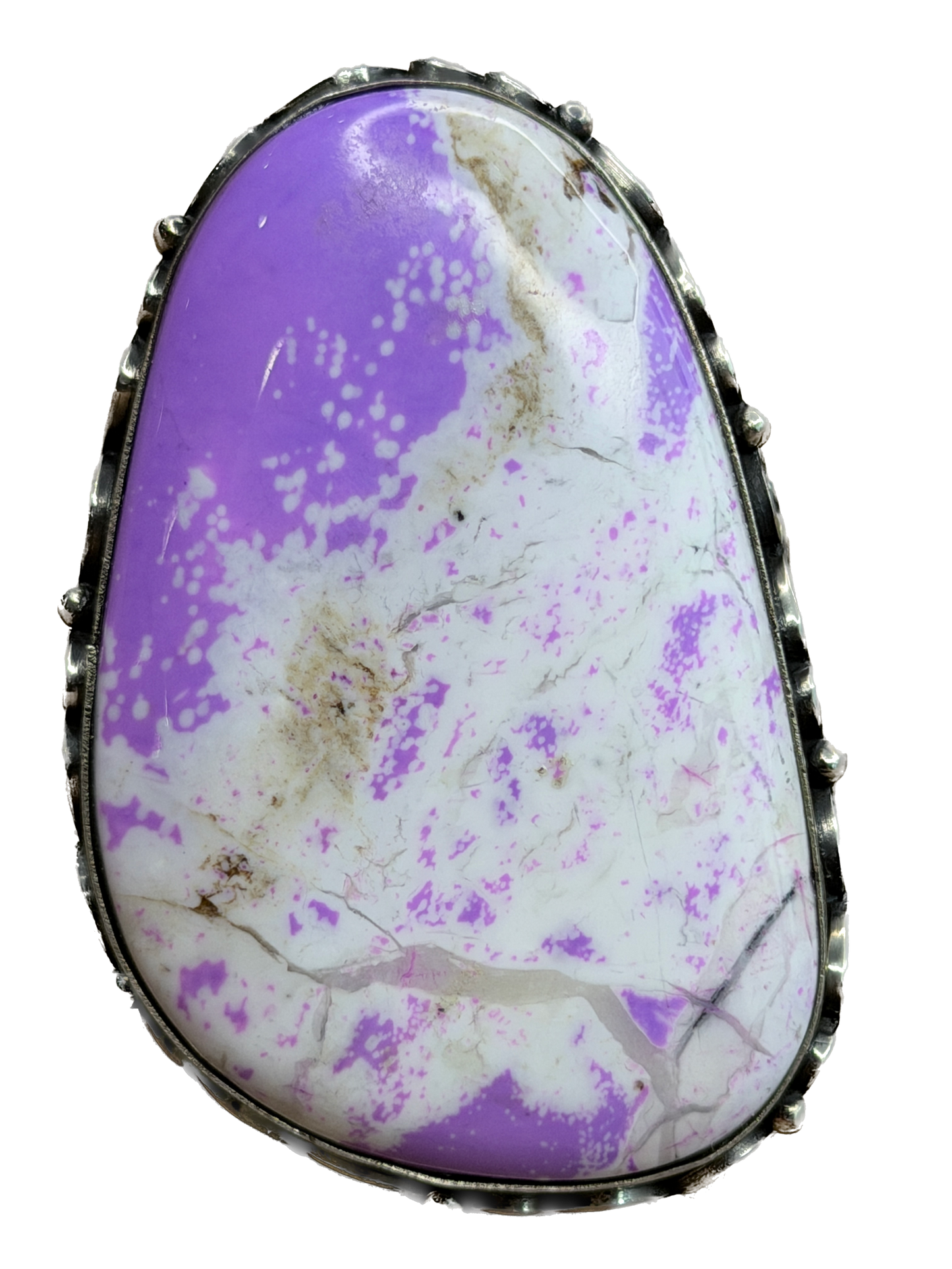 Chloe German Silver Mohave Purple Turquoise Ring