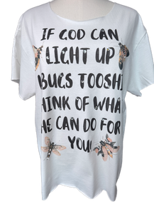 Light Up Your Tooshie T-Shirt (Basic)  - Indigo Blue *Final Sale*
