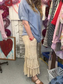 Desert Dream Lace Cloud Pants (Latte)